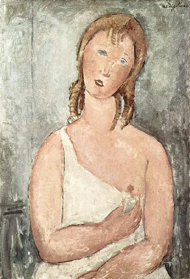 Amedeo Modigliani Machen im Hemd oil painting image